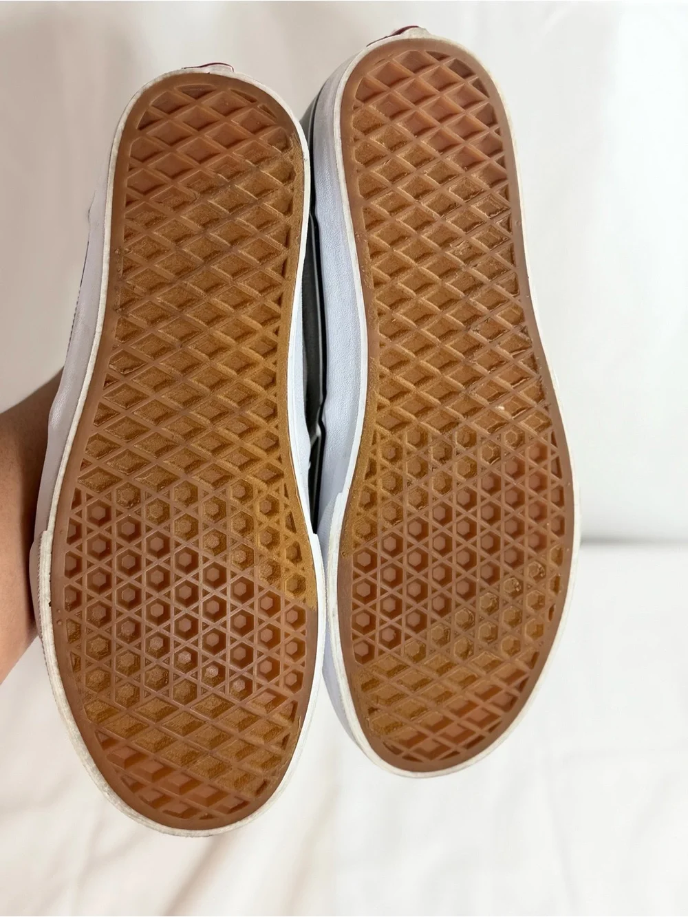 Vans Kids Canvas Sneakers in Gray with White Laces